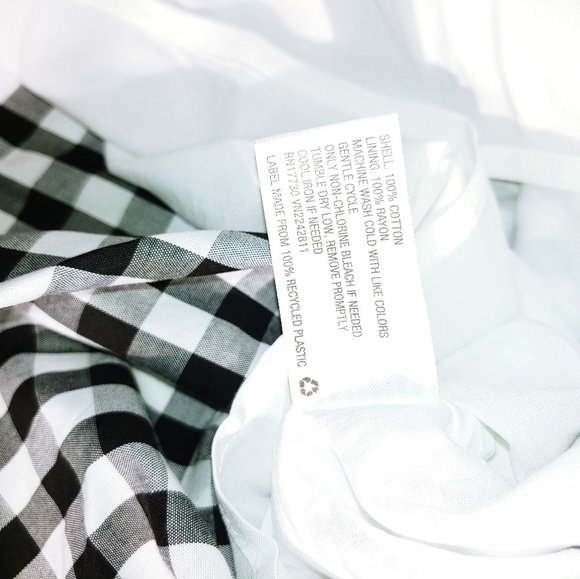 A New Day Gingham Check High Low Skirt 4 - Picture 4 of 6